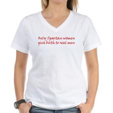 Spartan Women - 300 Quotes Women's V-Neck T-Shirt for