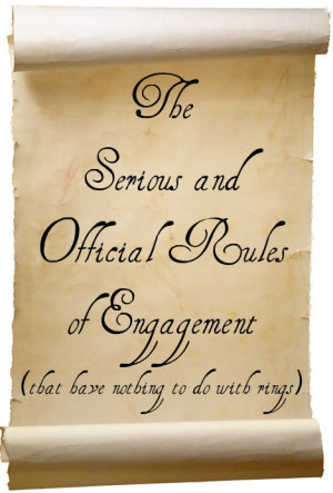 ... & Official Rules of Engagement (That Have Nothing to do With Rings