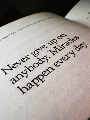 Miracles happen every day!
