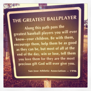 . It is a GAME. Let them learn and have fun.: Baseb Sports Quotes ...