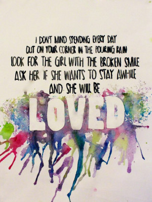 love, lyrics, maroon 5, romance, she will be loved, song
