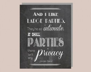 Great #Gatsby #Fitzgerald #Quote #Party