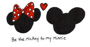 disney love mickey minnie mouse