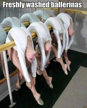 Funny Ballet Ballerina Photo Meme Joke Picture