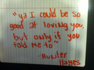 Nobody knows it, but hunter wrote this note for me:)