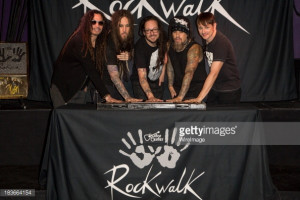 Korn Induction Ceremony Into Guitar Center 39 s RockWalk News Photo