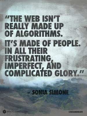 The web isn't really made of algorithms... via @BRANDERATI