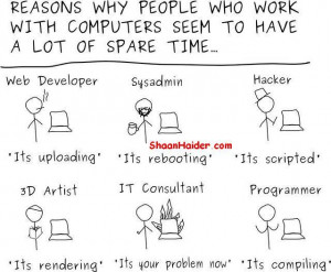 Why People Who Work With Computers Have A Lot Of Spare Time?
