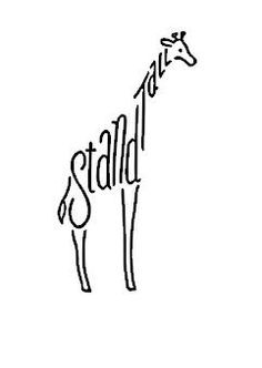 Stand Tall Giraffe. Love this, but it's hard when you're short...