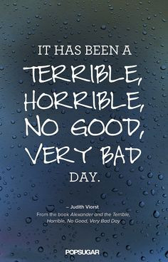 Alexander and the Terrible, Horrible, No Good, Very Bad Day quote
