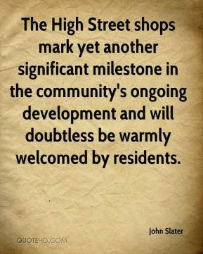 The High Street shops mark yet another significant milestone in the ...