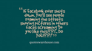 Funny Witty Facebook Life is Like Facebook
