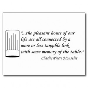 Monselet Famous Quote about the Dinner Table Post Cards