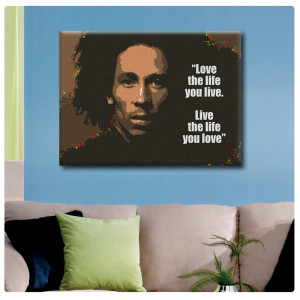 BIG-Canvas-Bob-Marley-Quote-decor-Inspiration-GICLEE-motivational-Text ...