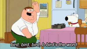 ain't gotta say one word you dumb bird
