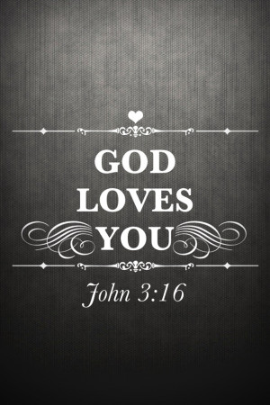 ... God Loves You - Christian iPhone Wallpaper - Lock screen Background