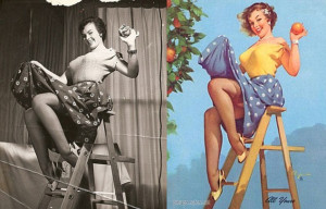 The art of the pin-up: The REAL women behind those famous Fifties ...