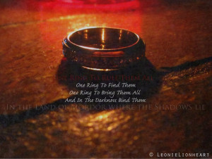 One Ring To Rule Them All. by LeonieLionheart