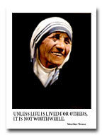 Mother Teresa, portrait by Frank Szasz