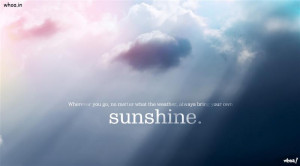 ... what the weather, always bring your own SUNSHINE motivational quotes