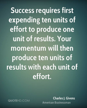 requires first expending ten units of effort to produce one unit ...