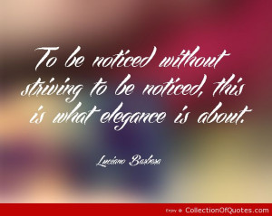 Quotes About Elegance