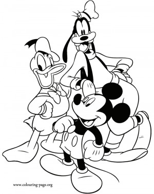 What about to color this awesome picture with the friends Mickey Mouse ...