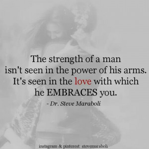 the strength of a man....