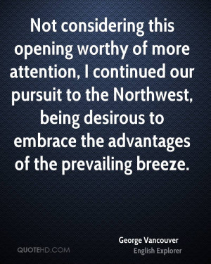 Not considering this opening worthy of more attention, I continued our ...