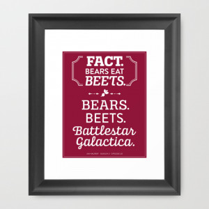 The Office Jim Halpert Quote - Bears. Beets. Battlestar Galactica ...