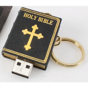 on the usb flash the bible it is in text format and on sd is audio ...