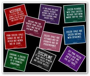 Soccer Quotes Collage in Black