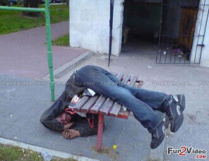 Drunk Man Funny Sleep