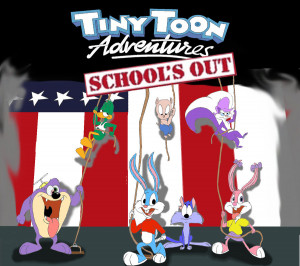 Tiny Toons School Out Poster Trey...