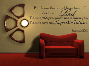 For-I-Know-The-Plans-Jeremiah-29-11-Vinyl-Wall-Quote-Decal-Bible-Word ...