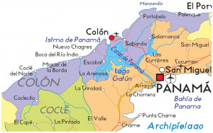 Colon Panama Map