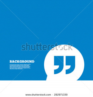 Background with seamless pattern. Quote sign icon. Quotation mark in ...
