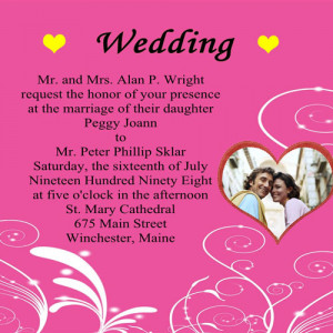 Marriage Invitation Quotes For Friends Card ~ wedding invitation ...
