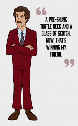 ... tossed ron burgundy quotes anchorman quotes best ron burgundy quotes