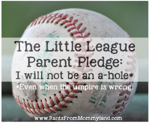 The Little League Parent Pledge