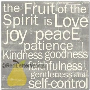 THE FRUIT OF THE SPIRIT 