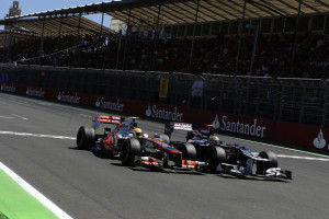 Lewis Hamilton, Pastor Maldonado, European GP 2012