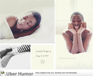 Mom does 'newborn' photo shoot with 13 year old adopted son.