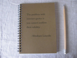 Question the validity of online quotes - 5 x 7 journal