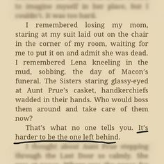 It's harder to be the one left behind ~Beautiful Chaos~ More