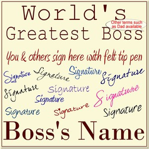 world greatest boss sign personalized world greatest boss sign ...