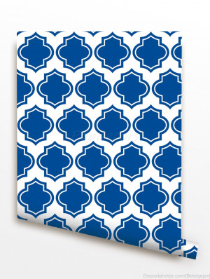Just Peel and Stick - Modern Allover Moroccan Wallpaper