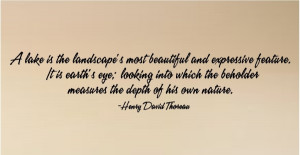 Welcome To Our Neck Of The Woods. A Lake Is The Landscape's Most ...