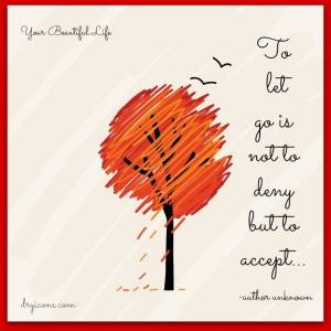 To Let Go is not to deny but to Accept.. 