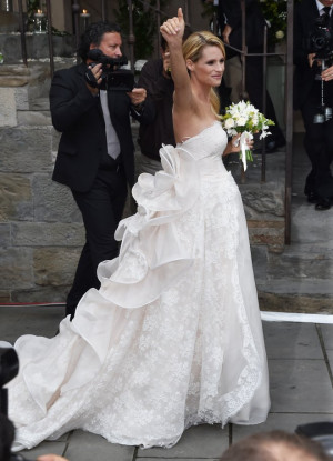 michelle hunziker im brautkleid